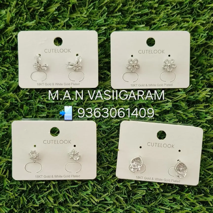AD Stone Studs at M.A.N VASIIGARAM
