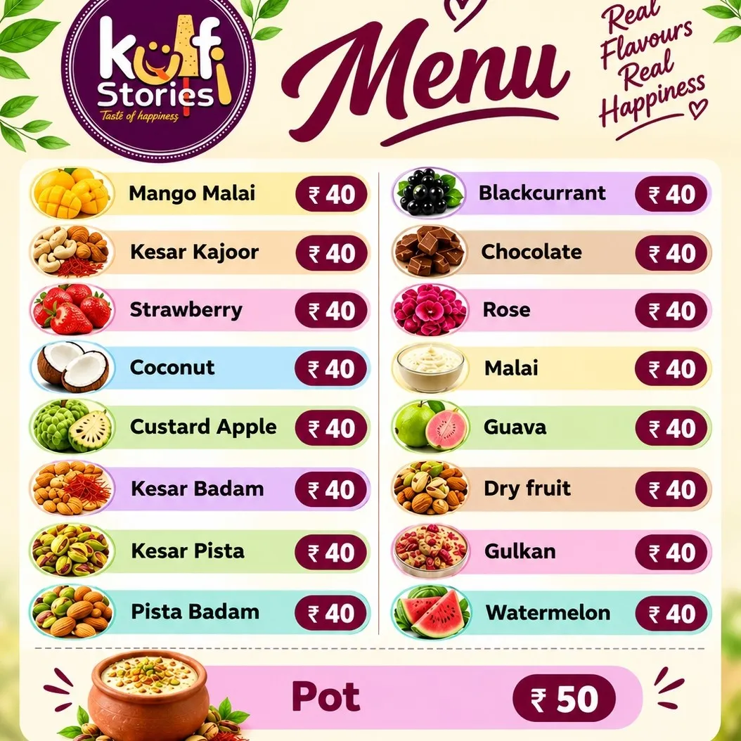 kulfi at Kulfi Stories