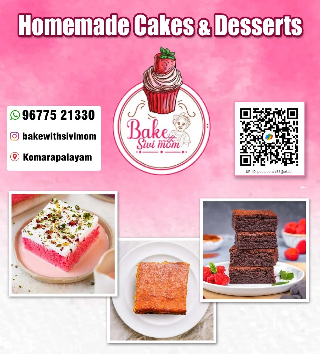 bakewithsivimom, Home Bakers in Komarapalayam