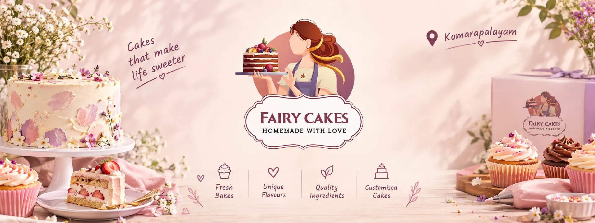 Fairy Cakes, Home Bakers in Komarapalayam