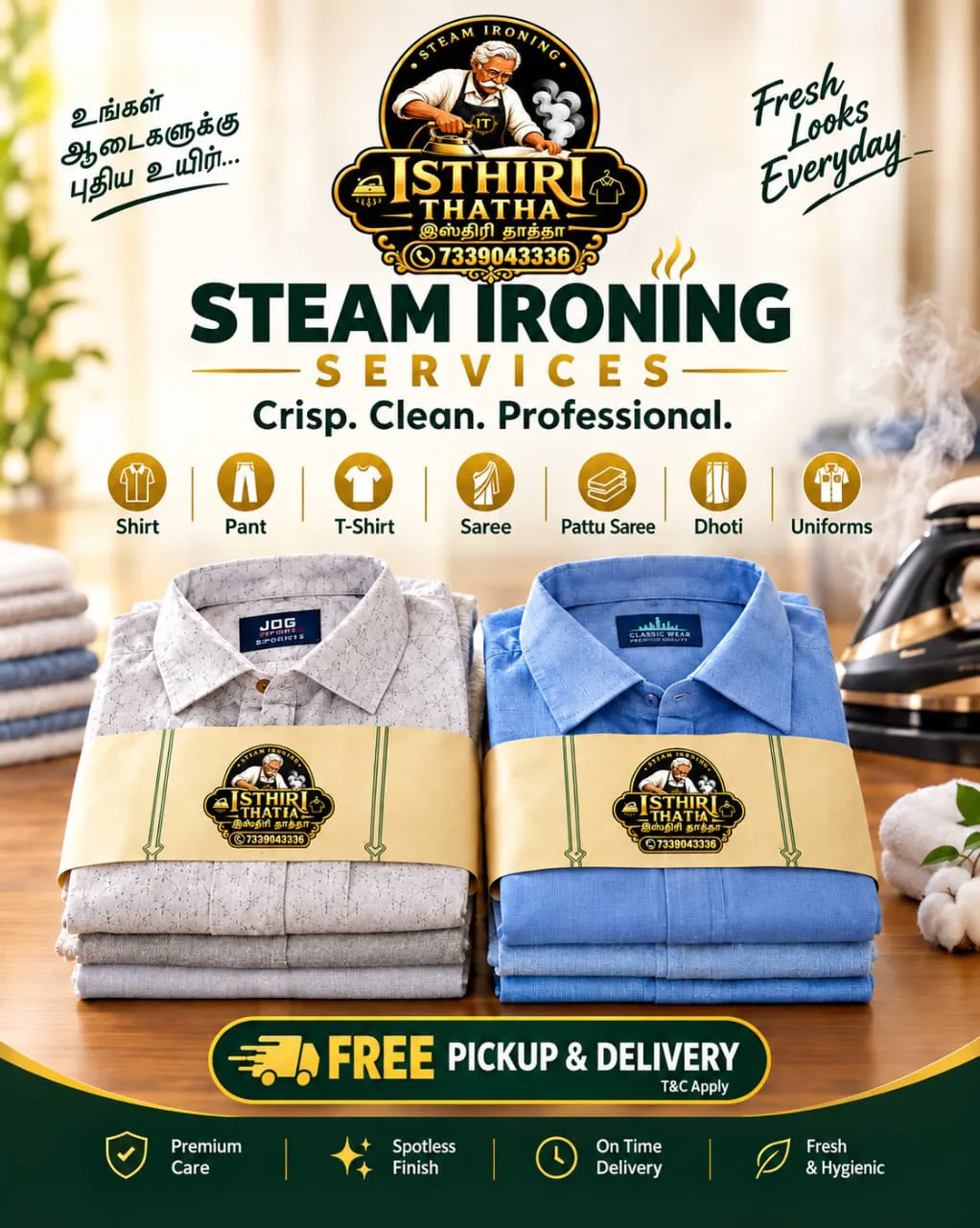 ISTHIRITHATHA LAUNDRY, Laundry & Dry Cleaning in Komarapalayam